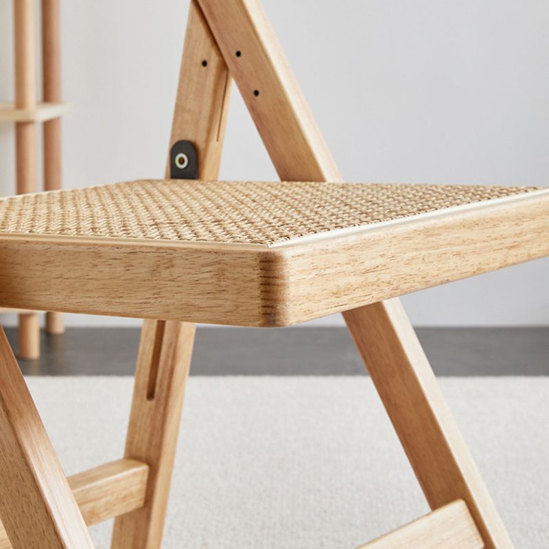 Industrial Side Chair Open Back Wood Folding Dining Chair for Home