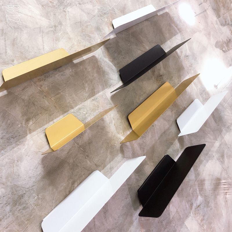 Scandinavian Metal Floating Bookcase 6" Wide Living Room Book Shelf