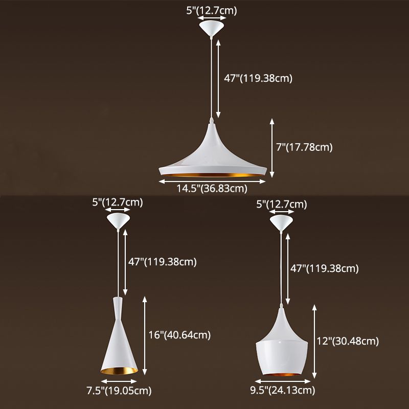 1-Licht-Metallhängele leichter postmoderner Anhängerlampe für Schlafzimmer Esszimmer
