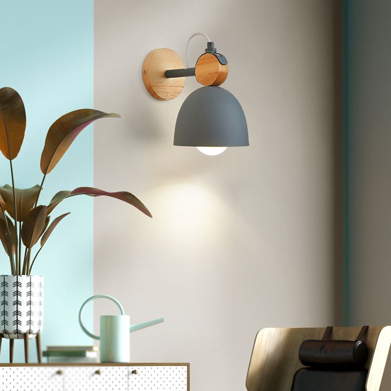 Metal Geometric Wall Mounted Lamps Modern Style 1 Light Wall Light Sconces