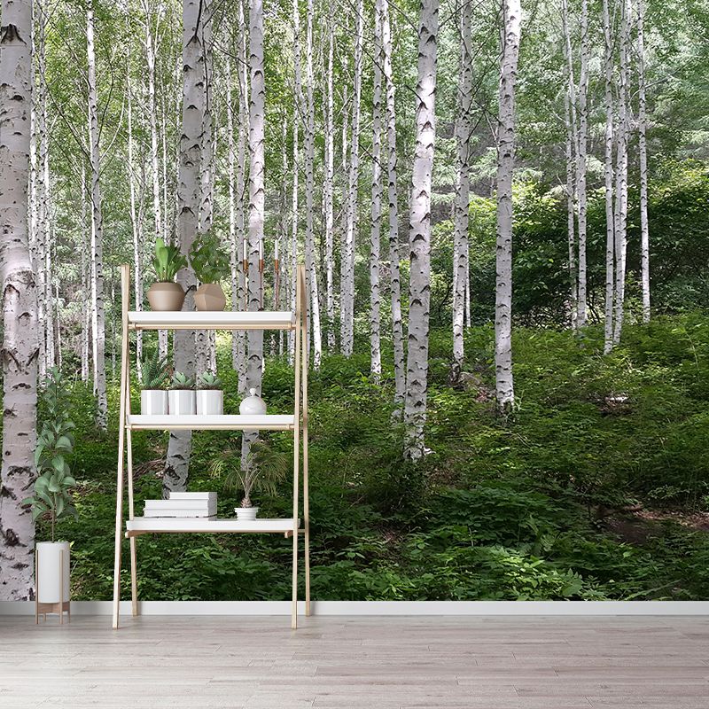 Forest Wall Mural Modernism Style Wall Decoration for Dining Room