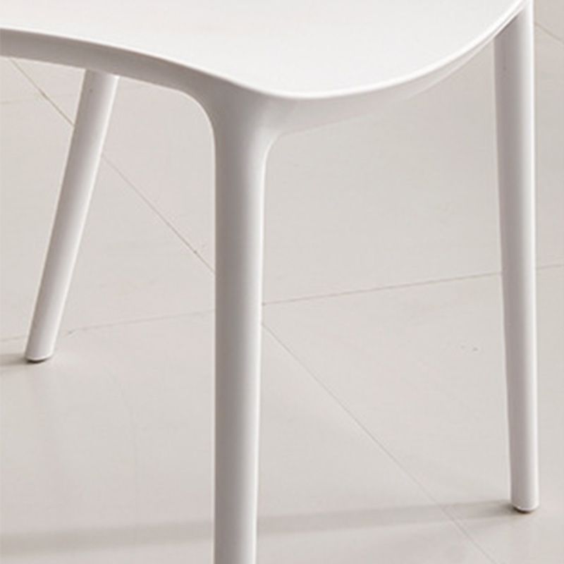 Modern Side Chair Open Back Plastic Dining Room Chair for Dining Room