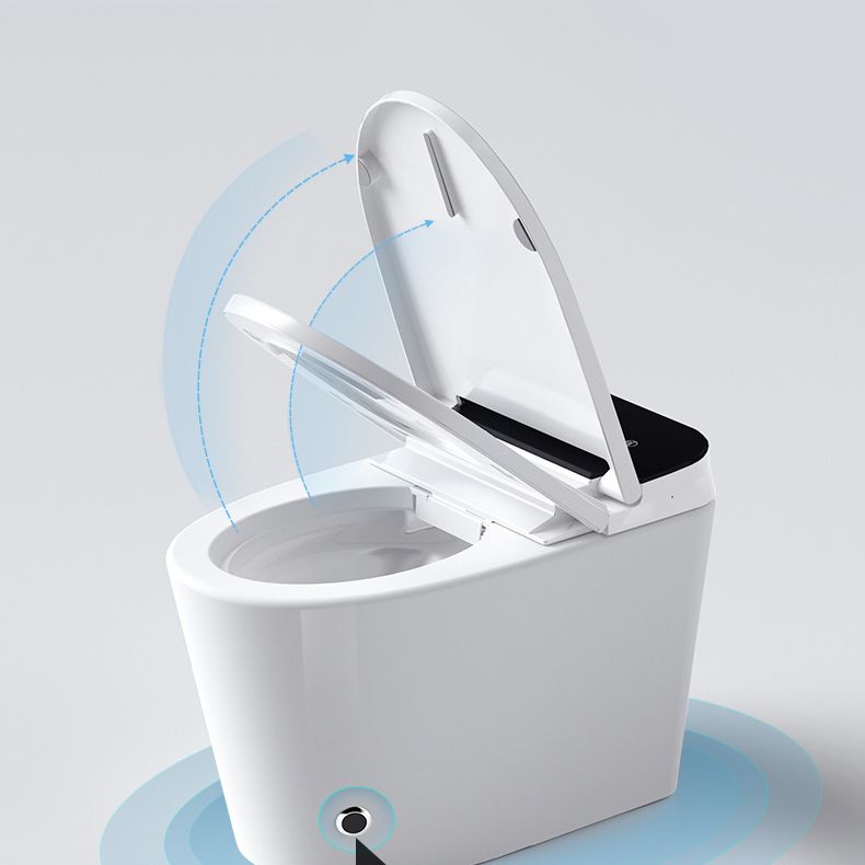 Modern Floor Mount Toilet Bowl White Toilet with Seat for Bathroom