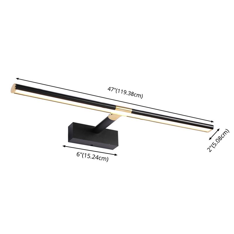 Lampada montata a parete nera Lampada montata Nordic LED LED LED ALIMINE DI SCONCE