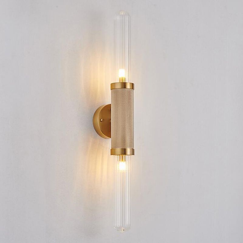 Glass Wall Lamp Industrial Wall Mounted Lighting for Living Room