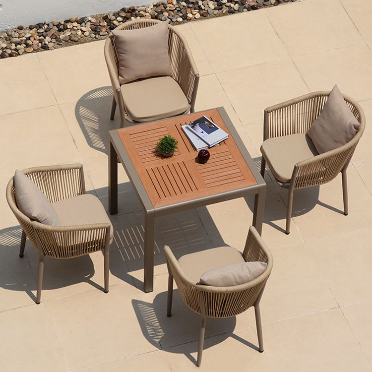 Bohemian Style 1/4/5/7 Pieces Dining Set Stone Dining Table Set for Outdoor