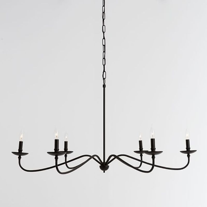 6-LIGHTS AMÉRICAUX VINTAGE VINTAGE CUP CUP CUPPORT CURPLE CHANDELER CHANDLESTICK HAUTER DESCEUR 37,8 "LAMPE SUSPENSION DE LA SAUTE