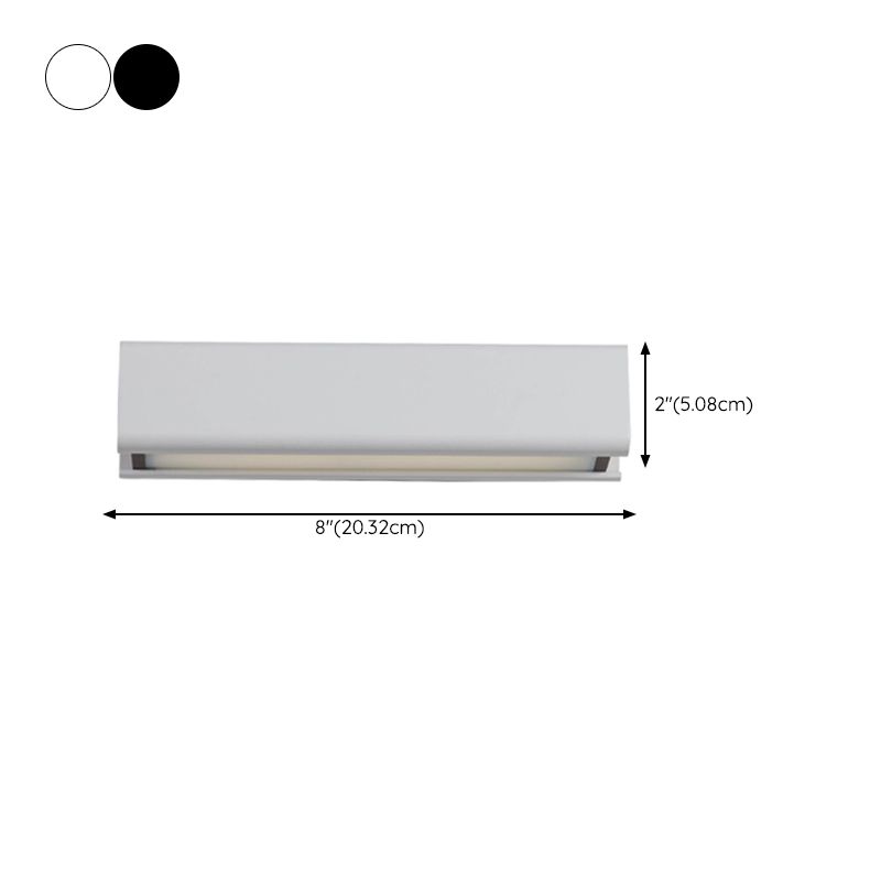 Modern Wood Wall Sconce Linear Shape Wall Light with Acrylic Shade for Bedroom