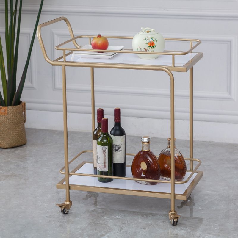 Rolling Modern Prep Table Stone 33.86" High Prep Table for Restaurant