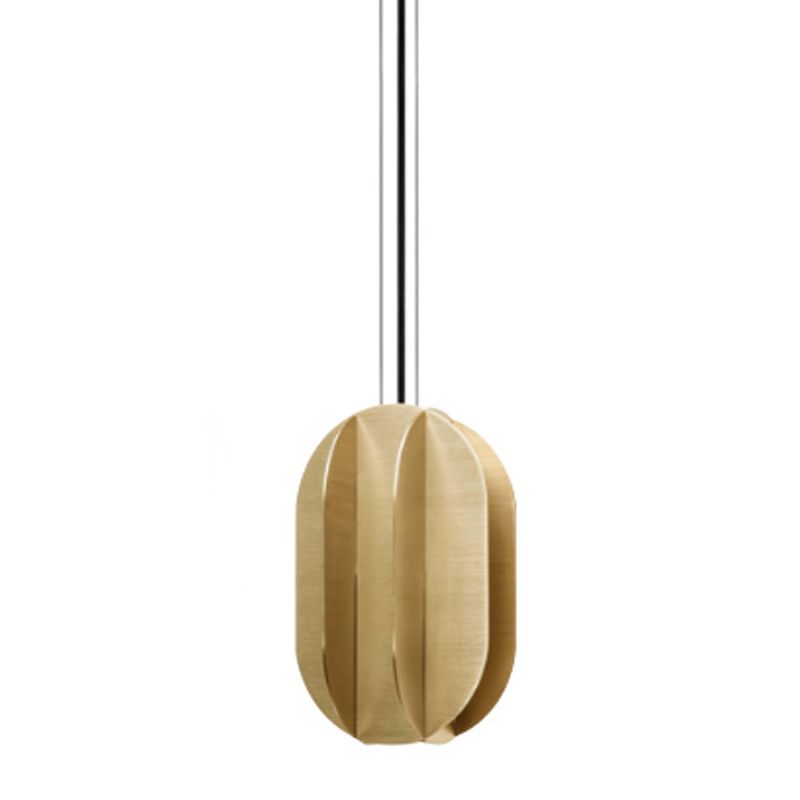 Bronze Contemporary Hanging Lamp Bedroom Iron Pendant Ceiling Light with 1 Light