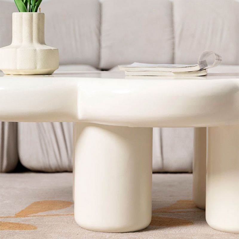 Scandinavian Style Coffee Cocktail Table Wooden Coffee Table 13.78" Tall
