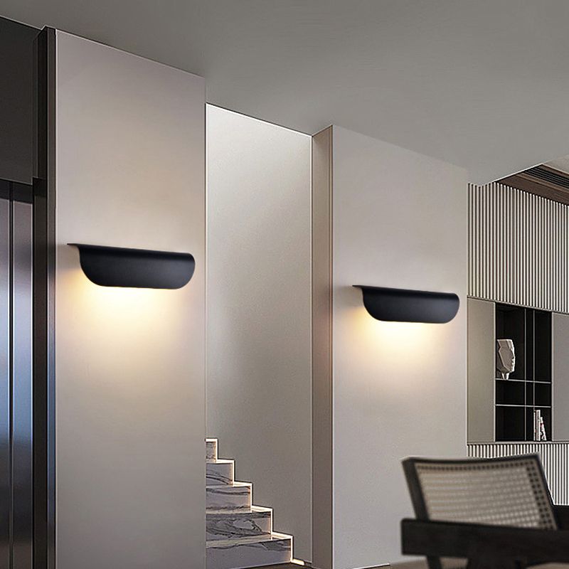 1 Light Geometric Wall Lamp Simplicity Metal Wall Mounted Light Fixture