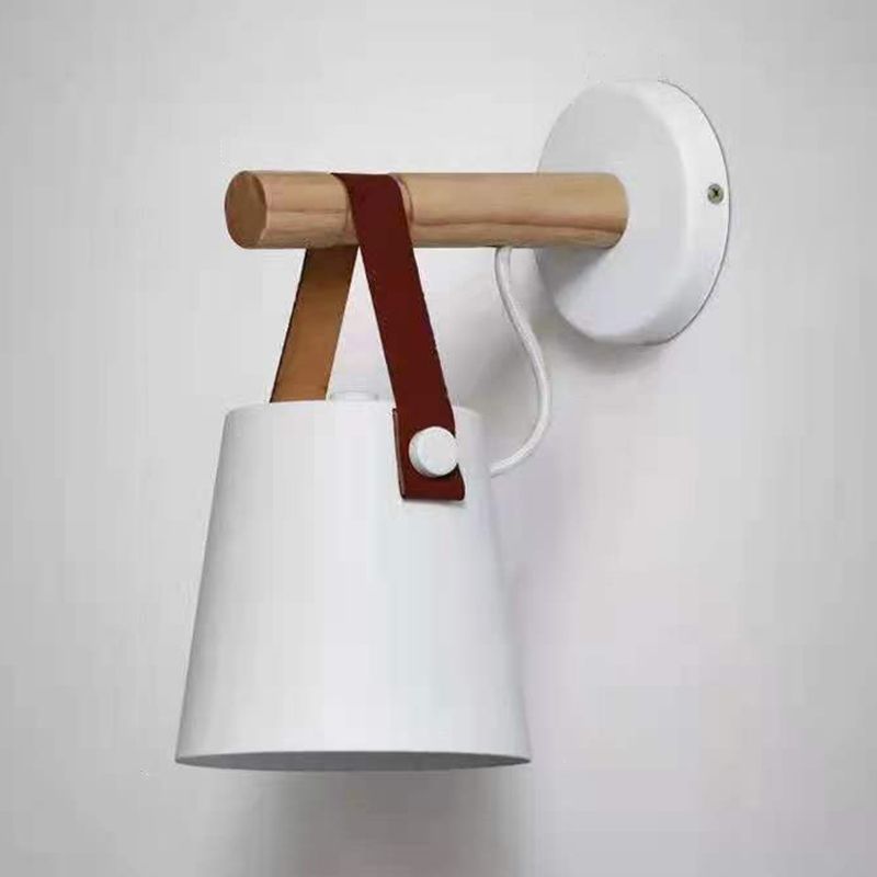 Modern Style Simple Wall Lamp Wooden Wall Light Sconce for Bedroom