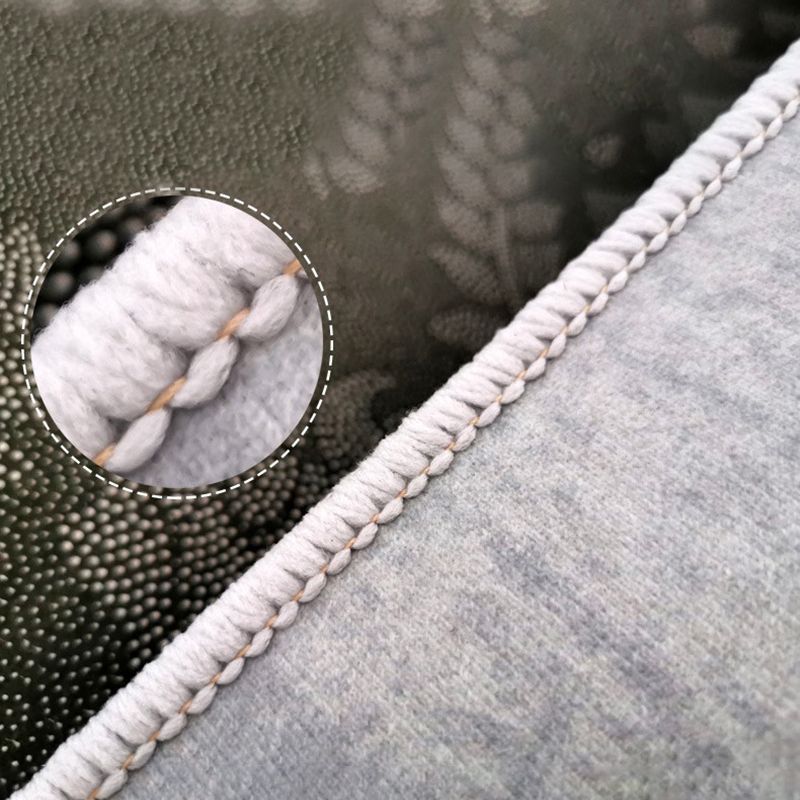 Gray Modern Rug Polyester Graphic Rug Non-Slip Backing Rug for Home Decor