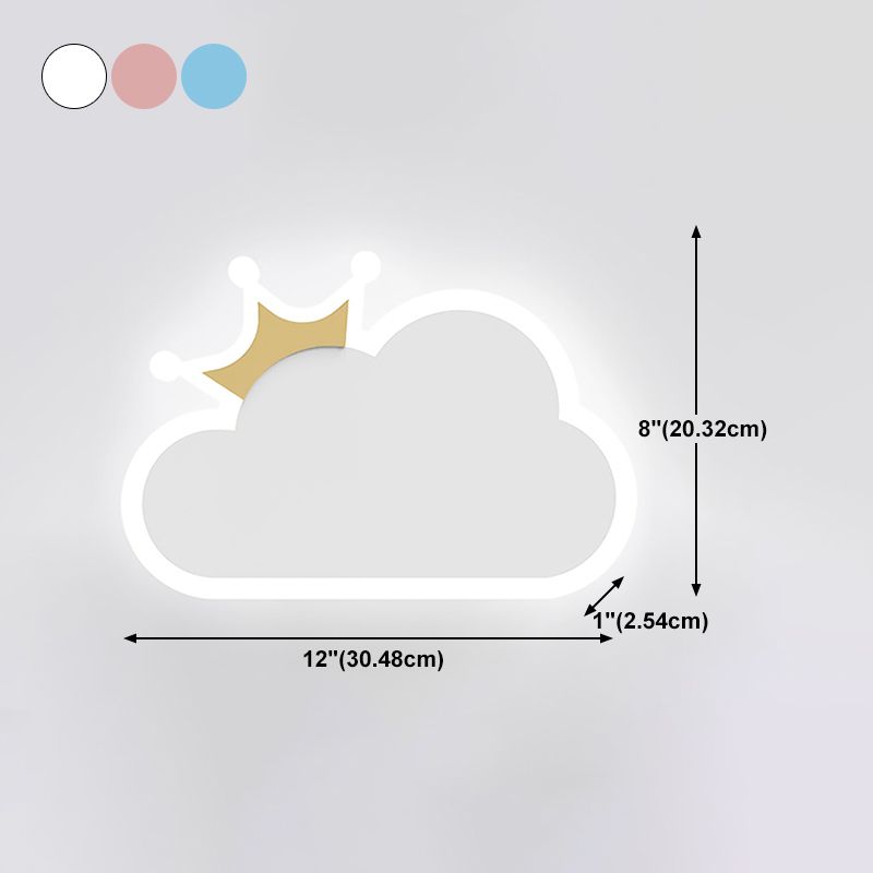 Wall Mount Light Fixture Nordic-Style Metal Kids Bedroom Wall Mount Light