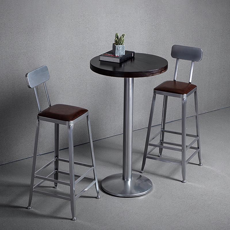 1/2/3 Pieces Industrial Style Solid Wood Bar Table Set Counter Table