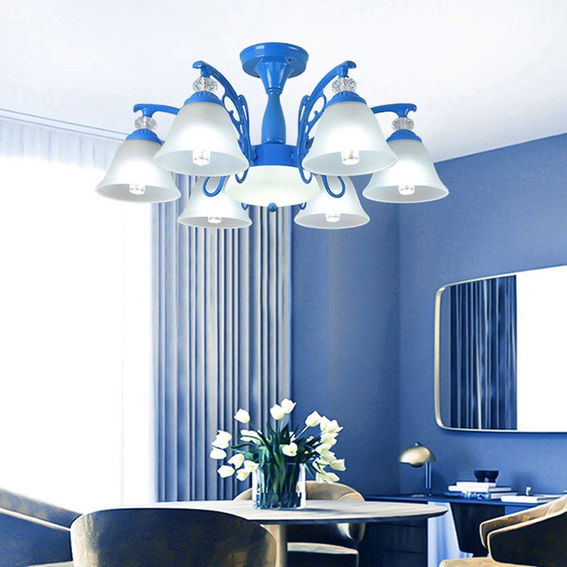 Administrateur de plafond de chambre à coucher en verre semi-chasseur ombré Tiffany