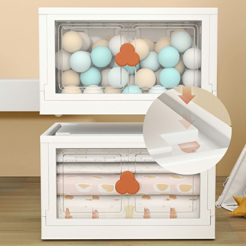 Contemporary Hinged Storage Cabinet Plastic Wardrobe Armoire