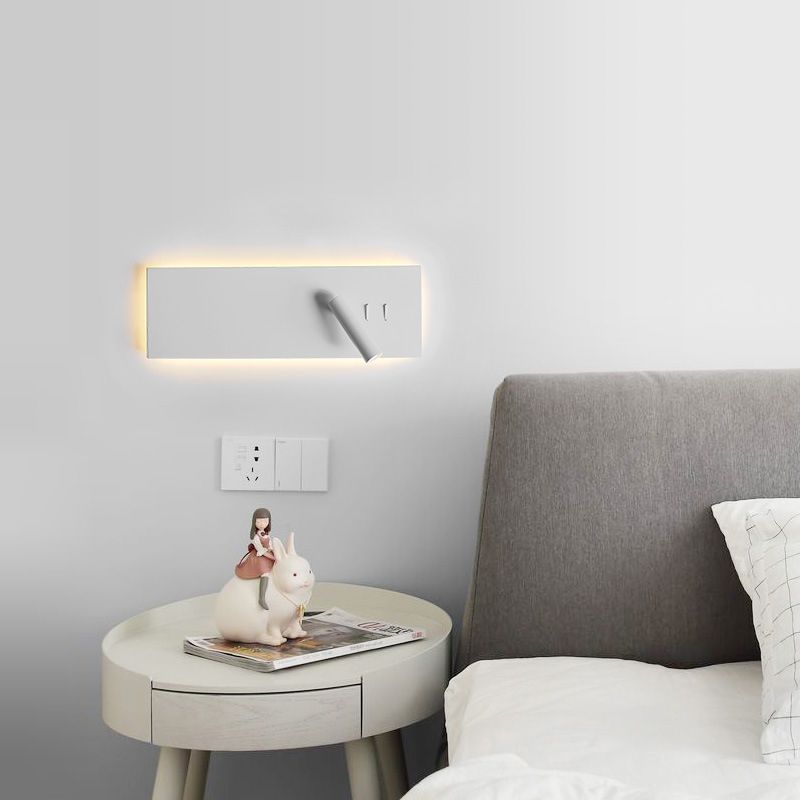 Modern Minimalist Style Wall Mounted Reading Lights Metal Reading Wall Lamp for Bedroom