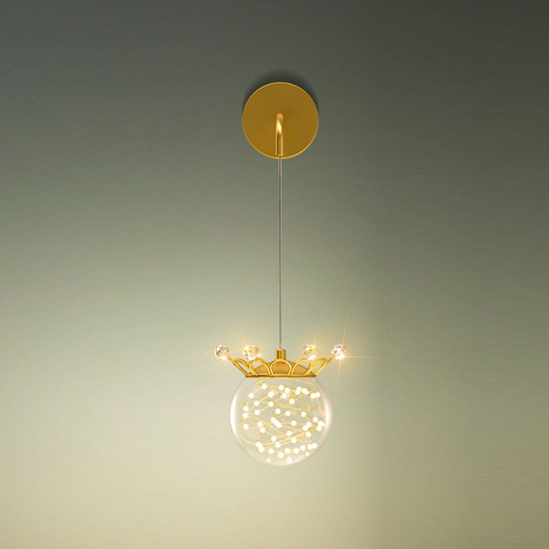Forma de la pelota Luz de pared de vidrio Luz de montaje de pared de múltiples luces de estilo múltiple