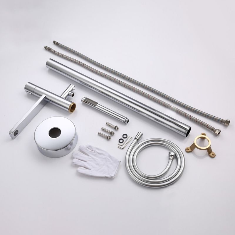 Floor Mounted Metal Freestanding Tub Filler Single Handle Freestanding Tub Filler Trim