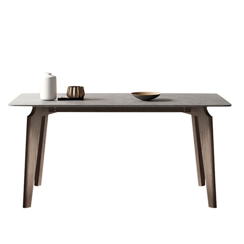 Modern Dining Set 1/3/4/5/6 Pcs Wood Dining Table with Armless Chair