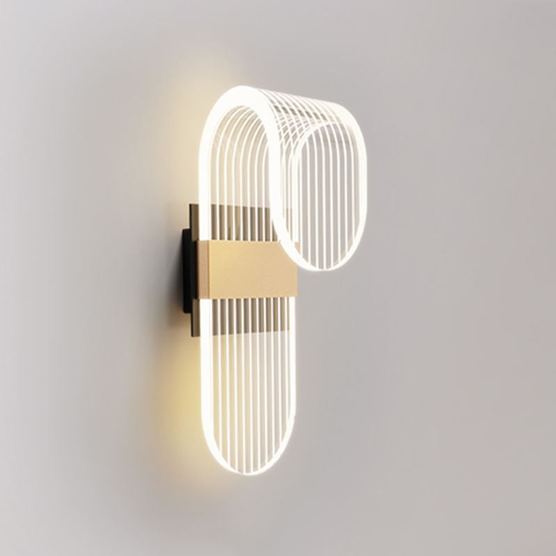 Hedendaagse metalen LED-wand gemonteerd verlichting 1-licht wandonderzoek voor woonkamer