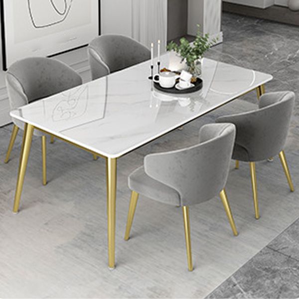 Glam 1/2/5/7 Pieces Dining Set Rectangular Standard-Height Dining Set