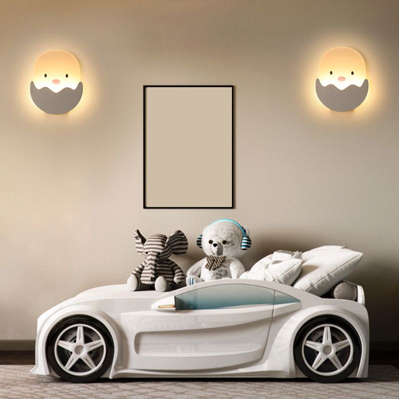 Fispositivi da parete in stile creativo cartone animato Light Acrilic Wall Light per camera da letto