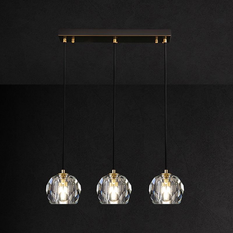 Crystal Globe Hanging Lampe in Modern Artistic Style Pendant Pendant Light for Dining Room