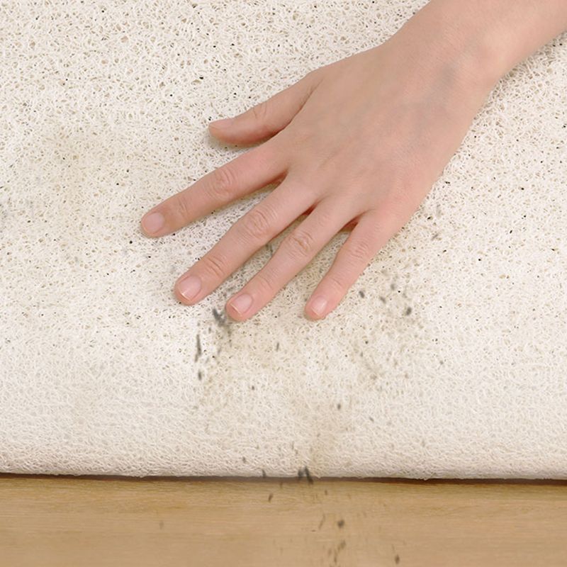 Round Blue Tone Simple Indoor Rug Polyester Floral Print Rug Non-Slip Backing Indoor Rug for Living Room