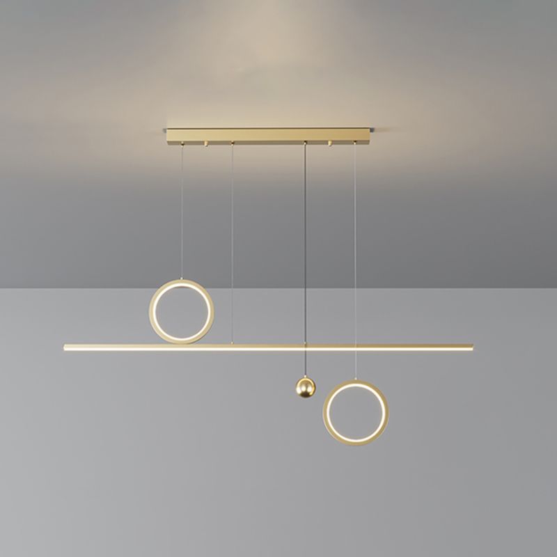 3 Light Geometric Island Lights Contemporary Island Lighting Metal Island Ceiling Light