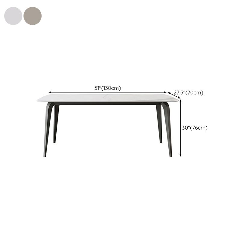 Rectangle Sintered Stone Dining Table Modern Dining Table for Kitchen