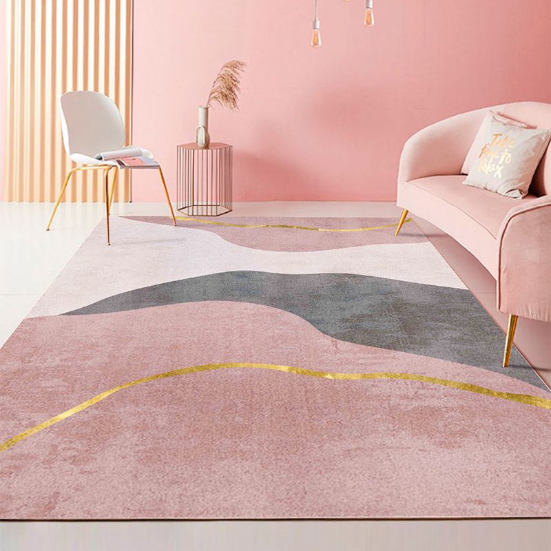 Minimalistisch gebied Rug vrijetijdscontrastpaneel Polyester Werkbestendig gebied Rug voor woonkamer