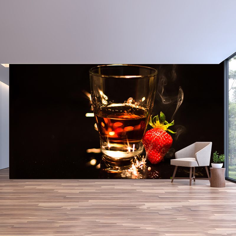 Customized Drunken Liquor Mural Wall Decor Eco-friendly Wallpaper for Bar
