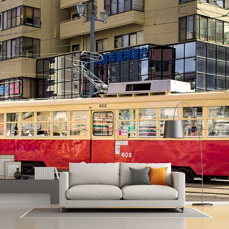 Modern City Transportation Wall Covering for Living Room Full Size Personalized Size