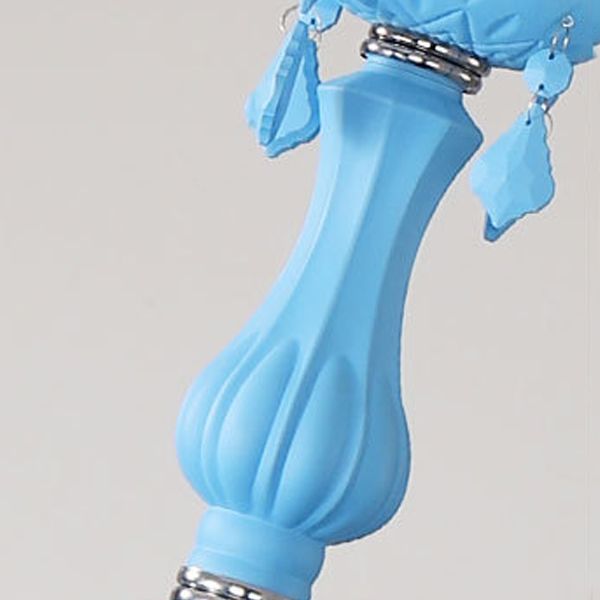 Multi Light Candle Branch Hanging Pendant Modern Style Crystal Hanging Lighting in Blue