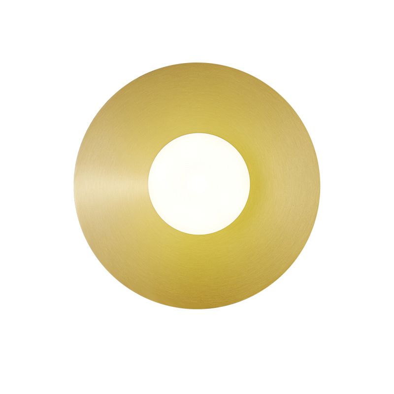 Luz de la pared dorada de la pared de metal de una cabeza posmoderna para sala de estar para sala de estar