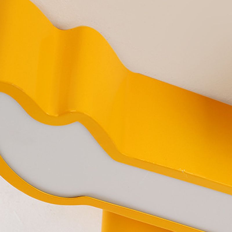 Guitar Flush Ceiling Light Kids Style Metal LED Kindergarten Ceiling Lighting