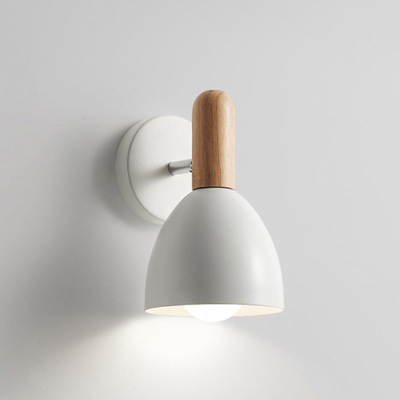 Lámparas de pared de pared de simplicidad nórdica lámpara de montaje de pared metálica metálica lámpara para dormitorio