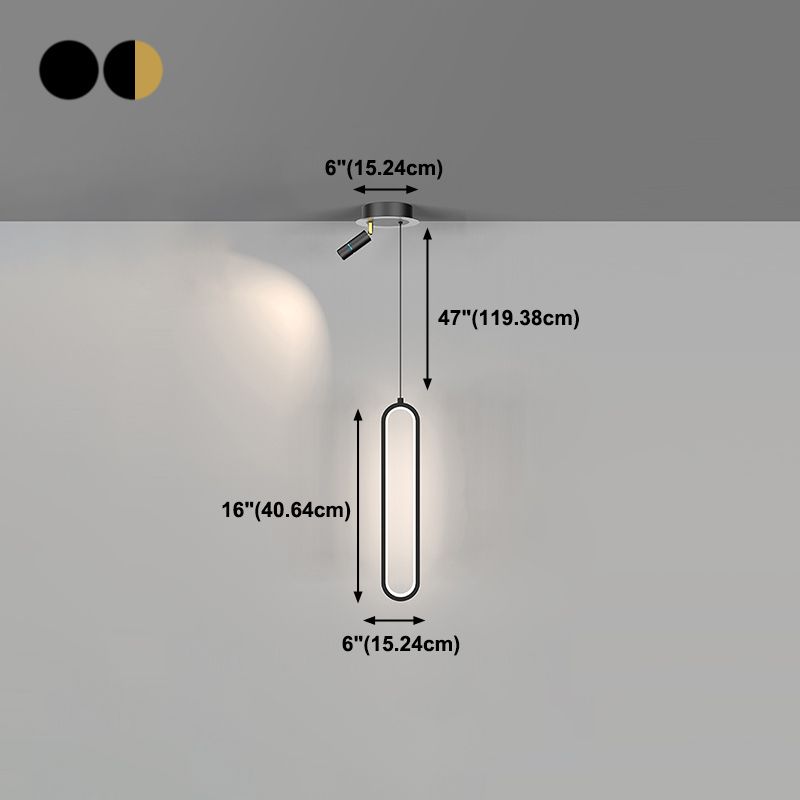 Eigentijdse stijl lineaire vorm hanglampen metaal 2 lichthangende lampen