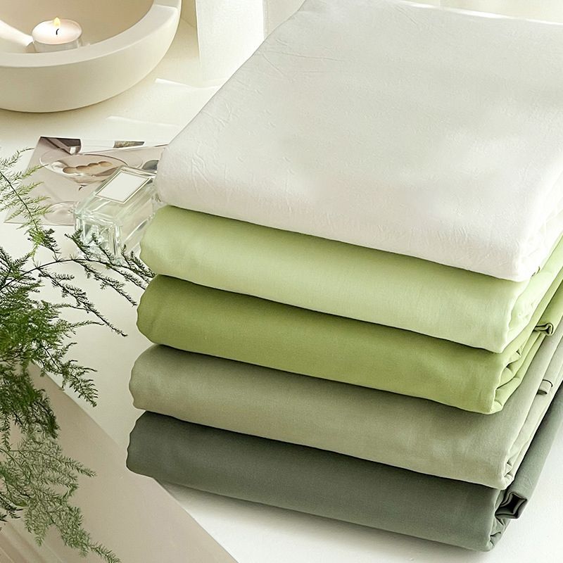 1 Piece Bed Sheet Set Cotton No Theme Pillowcase Solid Color Sheet