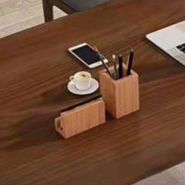 Modern 1/2/7 Pieces Dining Set Rectangle Pine Wood Dining Table for Cafe