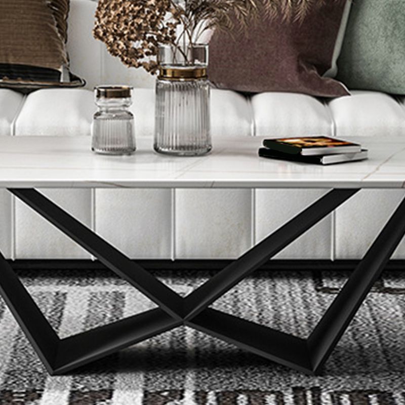 Slate Top Coffee or End Table Abstract Coffee Table, 17.71" High