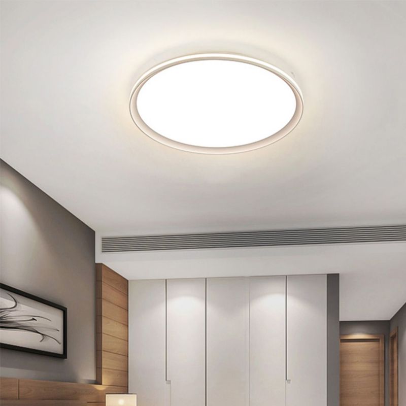 Minimalism LED Flush Mount Ultra-Slim Ceiling Light Fixture for Bedroom