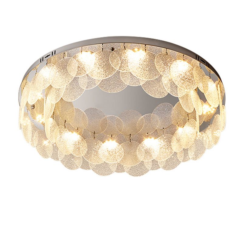 Silver Modernism Flush Mount Lighting LED Ceiling Light for Bedroom