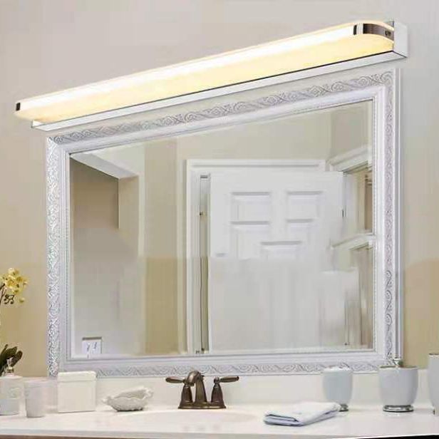 Luz de tocador LED moderno Simple Long Forma de forma frontal de forma frontal para el baño