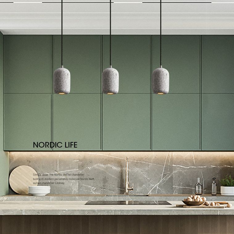 Terrazzo Cylindrical LED MINI LICHING PENDANT MODER