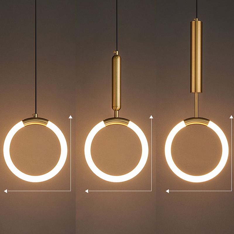 Forma de anillo LED lámpara colgante de luz