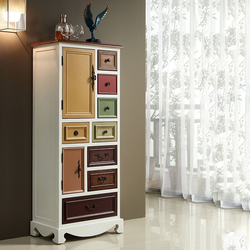 Coastal Storage Chest Dresser Solid Wood Dresser with 7/8/10/12 Drawers